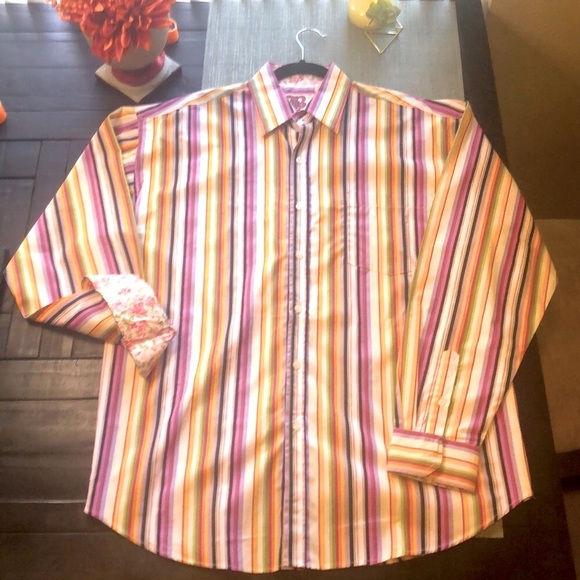 #15 NWOT Colorful Brooklyn Xpress Button Down Shirt 🕺 - Picture 10 of 17